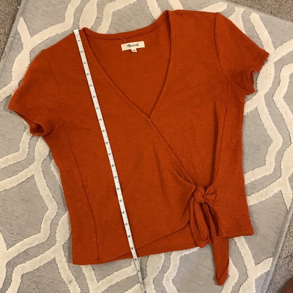 Madewell Texture and Thread Wrap Tie Top - Picture 5 of 5